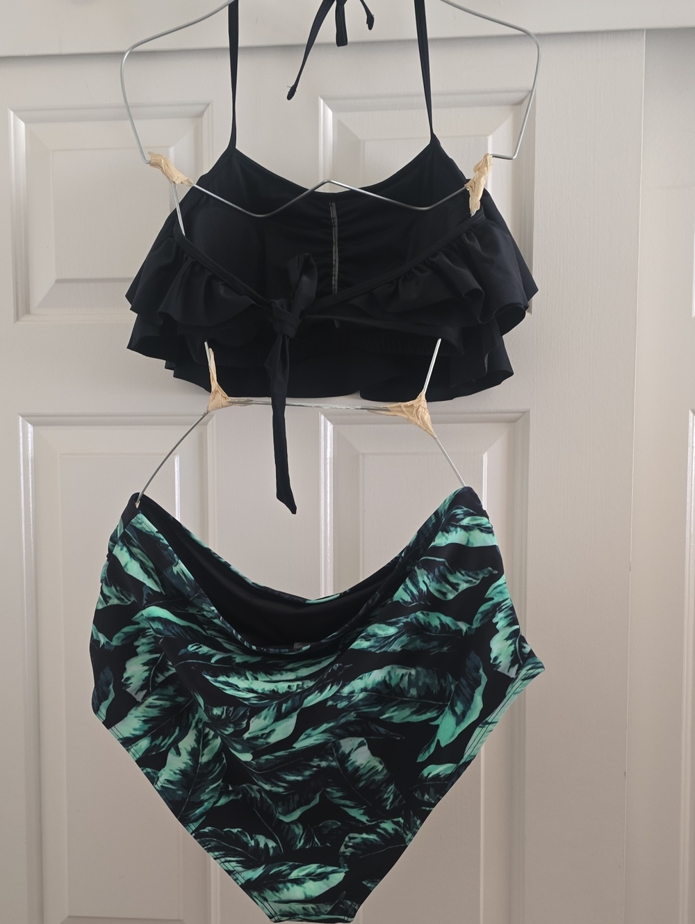 Black Ruffled Halter Swim Set - Picture 5 of 5